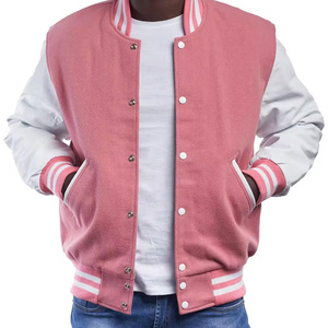 เสื้อแจ็คเก็ตเบสบอลปักลายขายดีที่สุดสำหรับผู้ชาย เสื้อแจ็คเก็ต Letterman ทรงโอเวอร์ไซส์ เสื้อแจ็คเก็ต Varsity สำหรับผู้ชาย - Product Image 6