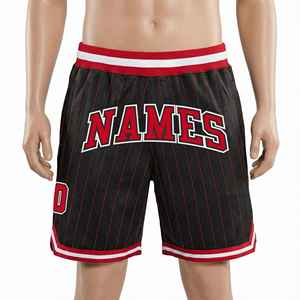 Pantalones Cortos de Playa de Punto de Algodón para Hombre, Tallas Grandes, Ajuste Holgado, Transpirables, Ecológicos, con Cordón, Estilo Urbano, para Verano - Product Image 1