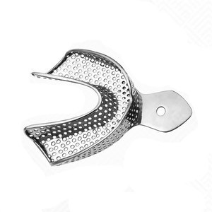 Premium Manual Dental Impression Tray German Stainless Steel Reusable Autoclavable Perforation Free Orthodontic Ergonomic Grip - Product Image 1