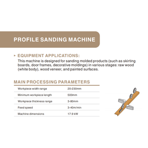 Machine de ponçage automatique de profilés et de cadres de portes en <span class=keywords><strong>bois</strong></span> PATER à prix usine avec moteur et pompe - Haute productivité 20 kW - Product Image 4