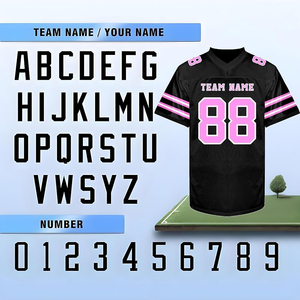 Maillot de football américain personnalisé de haute qualité, imprimé par transfert thermique, respirant, à manches courtes, antibactérien, séchage rapide, 100% coton - Product Image 5