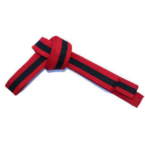 Ceinture d'arts martiaux personnalisée en gros, colorée, double enroulement, Taekwondo, logo personnalisé - Product Image 1