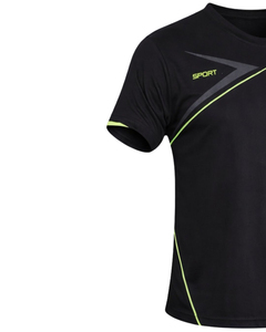 Ensemble de t-shirt et short d'entraînement pour homme personnalisé, uniforme sportif deux pièces, respirant, léger, vêtements de sport performants - Product Image 3