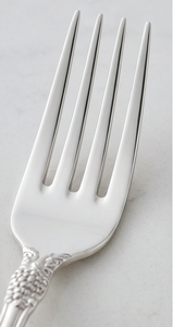 Ensemble de fourchettes élégantes en métal avec manches ornées, finition miroir haute brillance, compatibles lave-vaisselle, pour les dîners de mariage - Product Image 2