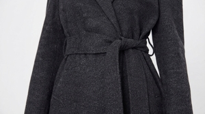 Women Long <b>Wool</b> Blend <b>Coat</b> <b>Belted</b> Waist Lapel Collar Full Length Warm Casual Outerwear Fashion Overcoat - Product Image 3