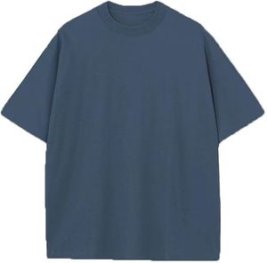 T-shirt Homme Décontracté OEM en Coton Tricoté de Haute Qualité 100% Coton, Coupe Oversize à Épaules Tombantes, Impression de Logo Personnalisé, Chemise Haut de Gamme - Product Image 5