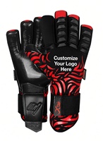 Gants de gardien de but de football personnalisés, en cuir professionnel, respirants, fermeture à boucle, paume antidérapante, protection des doigts, absorption des chocs