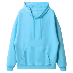 Premium Heavyweight 100% Cotton Fleece Oversized Pullover <b>Hoodie</b> with Front Pocket and Custom Logo for <b>Men</b> - Product Image 4