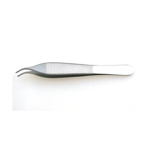 Pinzas Curvas Adson, Instrumento Quirúrgico Manual de Acero Inoxidable para Manipulación Precisa de Tejidos sin Daños, de Hermann Meditech - Product Image 6