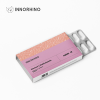 Boîte en papier blister personnalisée, imprimée, gaufrée et enduite de protection UV pour médicaments et compléments alimentaires |   Emballage de manchon recyclable et respectueux de l'environnement