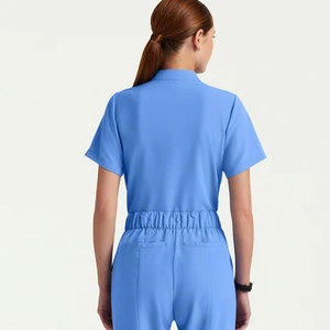 Uniforme de Enfermería Unisex de Alta Calidad, Personalizable, en Tela Jersey Lisa, Transpirable, con Múltiples Bolsillos, Blusa Médica para Hospital - Product Image 6