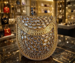 Bolso de mano tipo Potli de latón dorado pulido, estilo bohemio, regalo de boda para ella, aniversario, Acción de Gracias, Welding F S International - Product Image 5