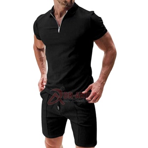 <b>Waffle</b> Polo <b>Shirts</b> and Shorts Set Men Summer Outfits Sets Plain Tracksuits Custom Track Suit for Men T-<b>Shirt</b> Sets - Product Image 2