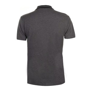Chemises polo à manches courtes avec impression de logo personnalisé sur le devant, tissu respirant pour hommes, design à motif uni - Product Image 4