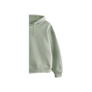 Sweat à capuche oversize personnalisé pour femme, coupe ample, coupe-vent, écologique, délavé à l'acide, avec badge, 100 % coton, hiver - Product Image 5