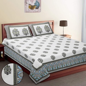 Ensemble de taies d'oreiller imprimées de motifs floraux 100% coton 7 pièces 400TC Classique pour usage domestique Sans plis Lavage à la main VILAKSH ENTERPRISES Rajasthan - Product Image 3