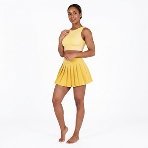 Precio de fábrica: Faldas de tenis 2 en 1 para mujer, ligeras, para correr, yoga, baile, ropa deportiva, skorts, ropa activa, top personalizado - Product Image 2