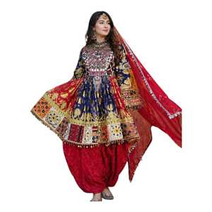 Vestido de Moda Boho Tradicional de Diseño Personalizado, Proveedor al por Mayor de Vestidos Casuales Afganos de Algodón Suave OEM - Product Image 1