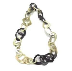 MN EXPORTS Collar de Cadena con Eslabones en Forma de Corazón, Artesanal y Natural, para Mujer, Largo, con Colgante de Moda, Hecho a Mano, Modelo MNE-440 - Product Image 2