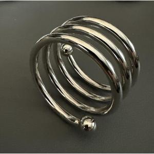 Adjustable <b>Silver</b> <b>Napkin</b> Ring Premium <b>Napkin</b> Rings For Restaurant Hotel Parties Dinning Tableware Uses Metal Crafts - Product Image 1