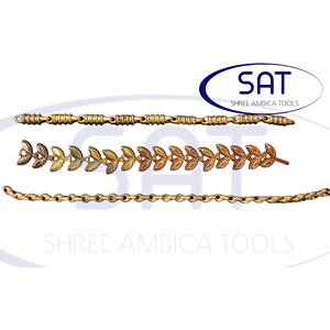 SAT Jewelry Matrices de découpe personnalisées pour chaînes Bahubali en or et argent, pour colliers, Dubaï Singapour Londres Pérou - Product Image 1