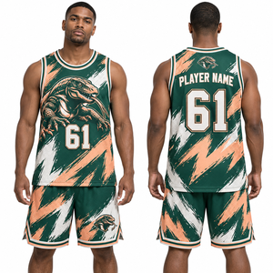 Tenues de basketball de compétition : Maillots et shorts essentiels pour le jeu récréatif – Échantillon d'uniformes de basketball pour athlètes - Product Image 6