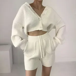 Nouveau Style grande taille femmes respirant automne et hiver vêtements coton tissu femmes chandails pour adulte - Product Image 5