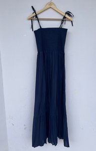 Robe décontractée d'été pour femmes et filles, imprimée, en pur coton, longueur genou, motif indien floqué, col en V, manches longues, style bohème tendance - Product Image 2
