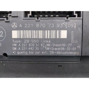 โมดูลควบคุมด้านหน้าซ้ายของรถยนต์ S-class มือสอง ของแท้ รหัสอะไหล่ A2218707393 - Product Image 5