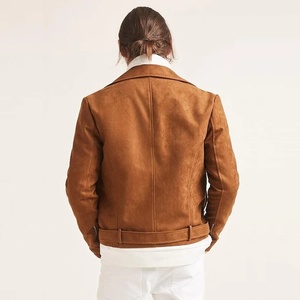 Veste en cuir véritable pour homme, veste de motard en cuir de vachette de qualité supérieure, vêtement d'extérieur décontracté et tendance, style classique vintage, cadeau idéal - Product Image 2