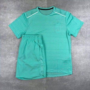 <b>Men's</b> Hooded Color Blocking Sport Set Quick Dry Knitted Polyester <b>Summer</b> Outwear <b>Jacket</b> Shorts Top - Product Image 5
