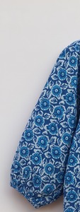 Women 100% Cotton Hand Block Print Floral Casual Lace <b>Bow</b> Collar Tank Top Boho Festival <b>Gift</b> Wear - Product Image 2