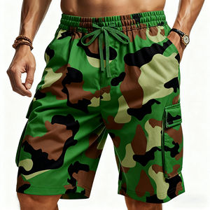 Pantalones Cortos Cargo de Lona 100% Algodón para Hombre, Diseño Deportivo Sólido con Múltiples Bolsillos, Bordados, Suministro OEM, Calidad Superior, Verano - Product Image 5