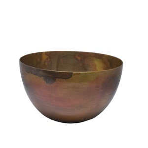 Scented Rustic Gold Custom Iridescent Metal Unique Wholesale Matte Empty Luxury Candle Tin Bowl Jars - Product Image 1