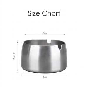 <b>Compact</b> Metal Ashtray for <b>Desk</b> Balcony and Garden - Product Image 3