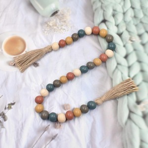 Unique Design Natural <b>Wood</b> Bead Garlands for Home Decor Eco Friendly <b>Rustic</b> Boho Wedding Decoration Available For Sale - Product Image 2