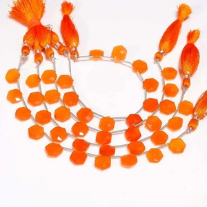 Natural Carnelian Faceted Coin 10mm 10.5mm Loose Gemstone Strand For Jewelry Making Wholesale Bulk Genuine Carnelian <b>Stone</b> Beads - Product Image 1
