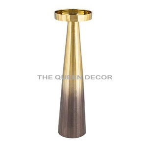 Meilleure Vente : Grand Porte-Bougie en Métal Doré en Aluminium, Idéal pour les Célébrations Festives et la Vaisselle de Table - Product Image 5