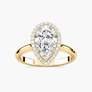 Anillo de Compromiso con Diamante Cultivado en Laboratorio, Certificado en Oro Sólido de 14K - Product Image 1