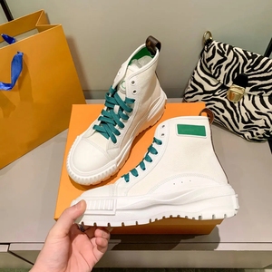 Chaussures de luxe de haute qualité 2026 pour hommes et femmes, en cuir véritable, à lacets, baskets décontractées, logo original, marque célèbre - Product Image 3