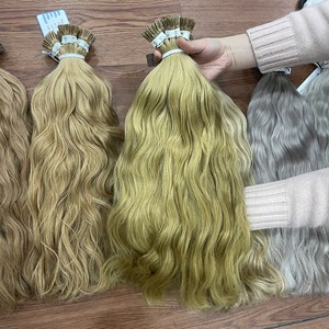 Meilleures ventes : Extensions de cheveux naturels ondulés en kératine vietnamienne de qualité supérieure, prix de gros, prêtes à être expédiées directement de l'usine. - Product Image 4