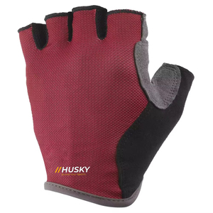 HUSKY SPORTSWEAR Customized Unisex Half Finger Weight Lifting Cycling Shockproof Breathable Microfiber Padded Fingerless Gloves - Product Image 5
