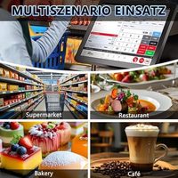 Sistema POS 2026 de Calidad Superior Garantizada con Pantallas Dobles, Impresora Térmica de 58 mm, 4 GB de RAM, Wi-Fi y Bluetooth, Caja Registradora