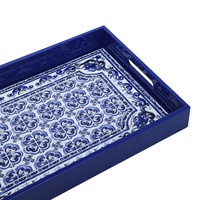 Vente en gros de plateau de service en laque ODM et OEM de luxe, accessoires de cuisine design couleur tendance 2025 Vietnam prix bon marché