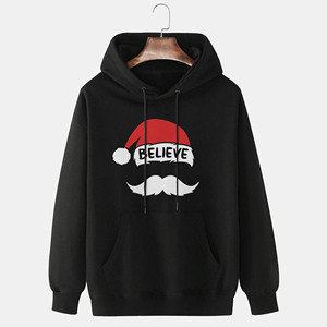 <b>Black</b> Color 100% Cotton <b>Fleece</b> Hoodies For Men's Luxury Latest Designs 450 GSM Hot Sale Hoodies For Men's Winter Season - Product Image 1