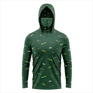 Sudadera con Capucha para Hombre UPF 50, Manga Larga, Estampado por Sublimación, Protección Solar Anti-UV, Camiseta de Poliéster - Product Image 2