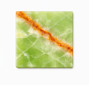 Sous-verre carré en onyx Impex Pakistan 2026, aspect marbre, gravé, écologique, en pierre polie sculptée pour usage domestique et commercial - Product Image 1