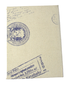 Carnet en papier de coton fait main avec un magnifique motif d'oiseaux imprimé en sérigraphie multicolore, couverture rigide, cadeau d'entreprise - Product Image 4