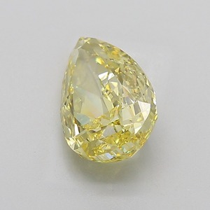 Diamant en forme de poire jaune vif fantaisie de 5,01 carats, clarté VS1, coupe excellente, diamant certifié pour bijoux de luxe et fiançailles - Product Image 3