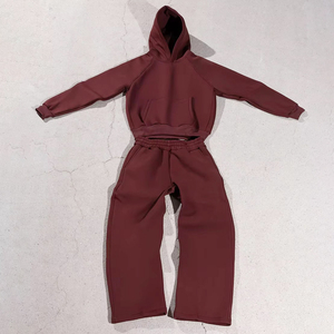 Conjunto Deportivo Unisex Negro de Dos Piezas, Sudadera con Capucha y Pantalones Jogger, Transpirable, 100% Algodón, Casual, Manga Larga, Cintura Elástica, Corte Holgado - Product Image 4